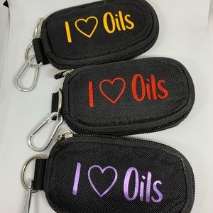 Essential Oil Travel Keychain Carry Zip Pouch Bag